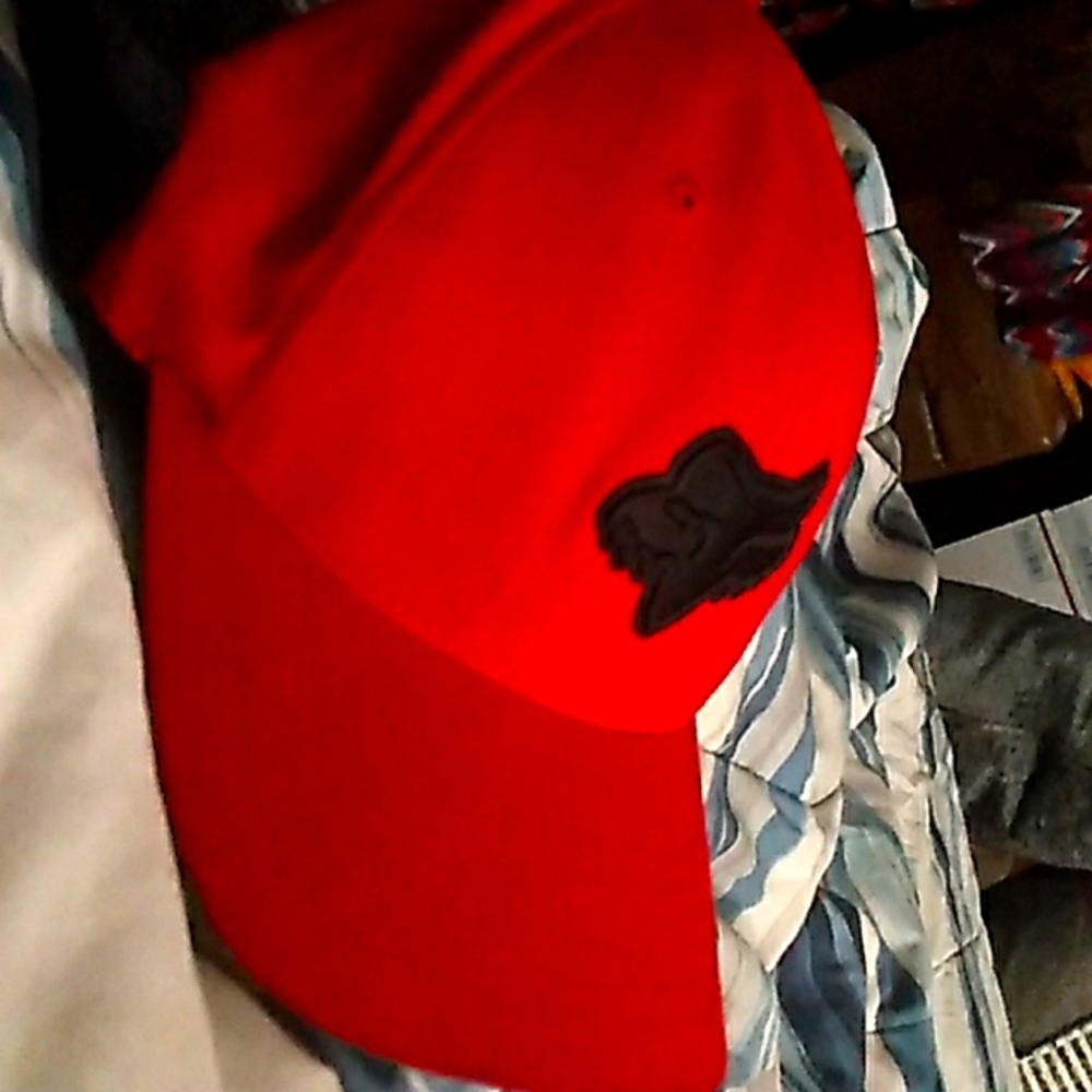 Red fox racing hat fitted one size